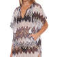 Trina Turk Women's Drift Crochet Hooded Poncho Cover Up Swimsuit Black Size 34X16