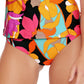 Trina Turk Women's Shirred Side Tab Hipster Bikini Black Size 4
