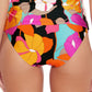 Trina Turk Women's Shirred Side Tab Hipster Bikini Bottoms Orange Size 6