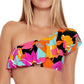 Trina Turk Women's Gemini One Shoulder Bikini Top Pink Size 6