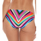Trina Turk Women's Louvre Printed Tab Side Hipster Bikini Bottoms Swimsuit Pink Multi Size 4