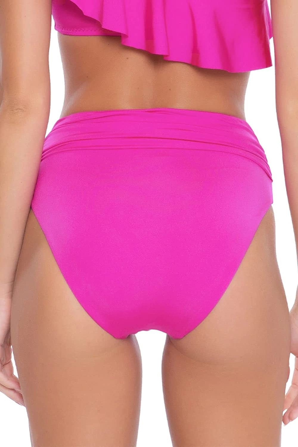 Trina Turk Women's Atlas Embellished Bikini Bottoms Swimsuit Pink Size 14