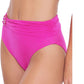 Trina Turk Women's Atlas Embellished Bikini Bottoms Swimsuit Pink Size 14