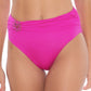 Trina Turk Women's Atlas Embellished Bikini Bottoms Swimsuit Pink Size 14