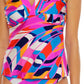 Trina Turk Women's Rio Twist Front Tankini Top Swimsuit Pink