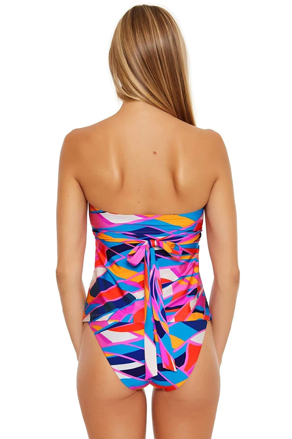 Trina Turk Women's Rio Twist Front Tankini Top Swimsuit Pink