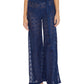 Trina Turk Women's Pacheco Wide Leg CoverUp Pants Blue Size Small