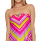 Trina Turk Women's Waltz Tankini Top Swimsuit Pink Size 14