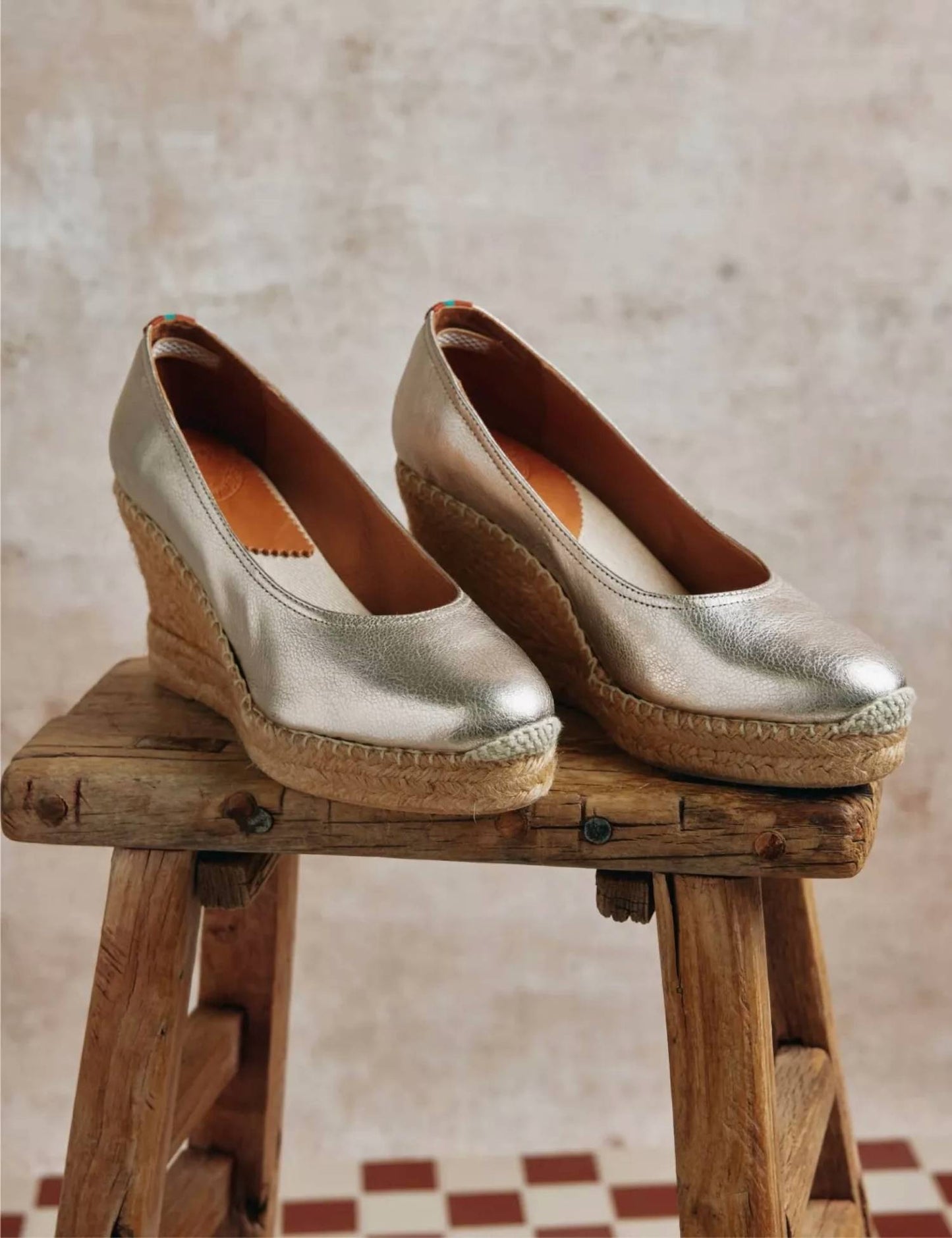 Penelope Chilvers - Women's Scoop Leather Espadrille