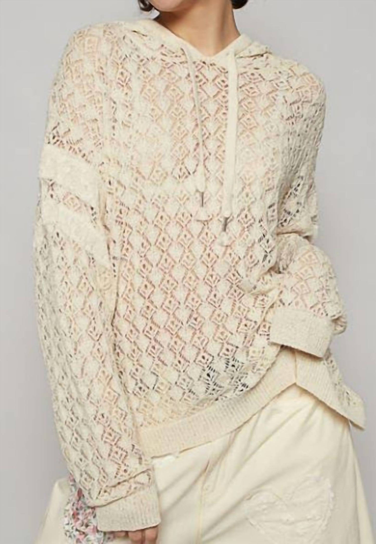 Pol - Crochet Hoodie Top