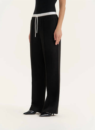 4Th & Reckless - Bianca Contrast Waistband Straight Leg Trouser