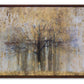 Painted Landscape Canvas Wall Decor with Wood Frame and Gold Finish 31.5"L