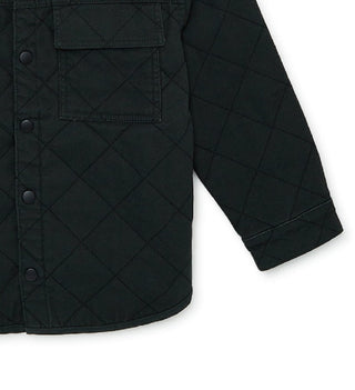 Wonder Nation Boy's Heavyweight Quilted Denim Shirt Jacket Green Size 4-18