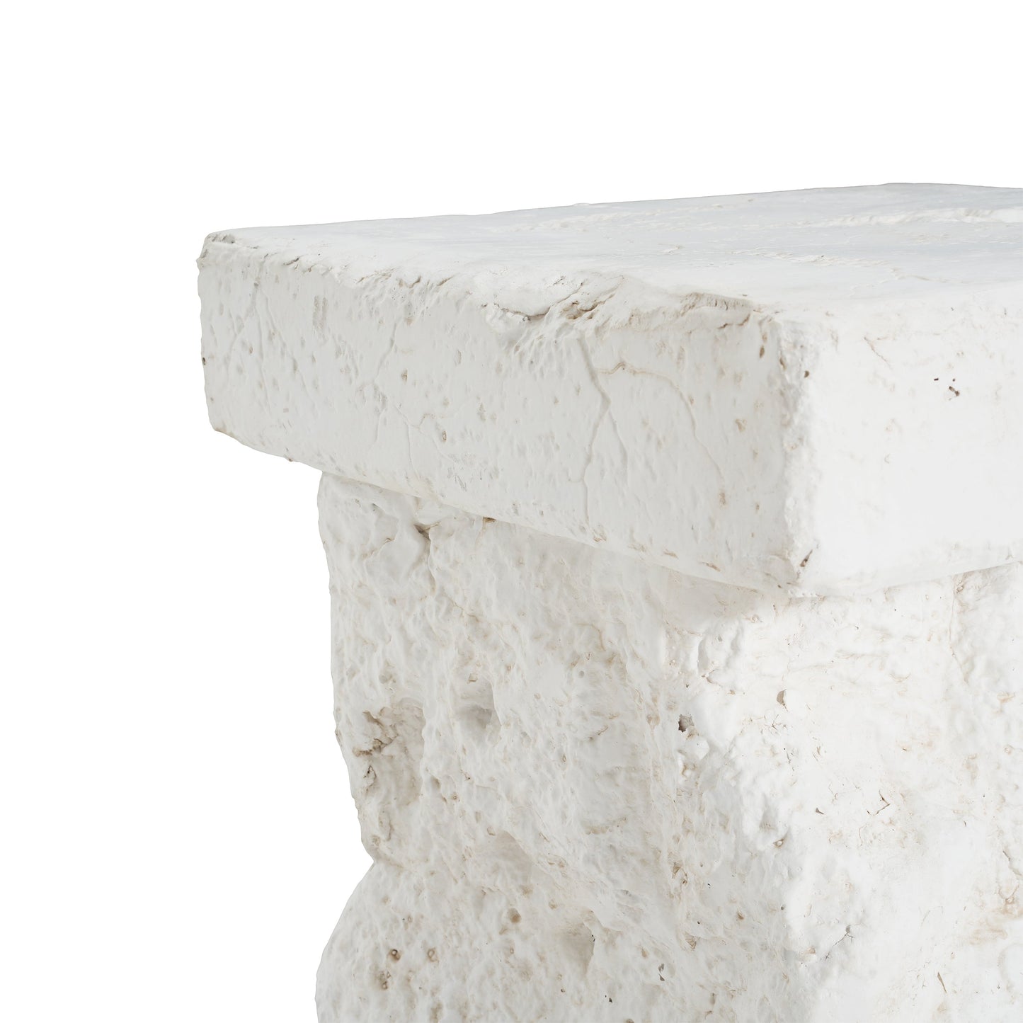 Talia Outdoor Patio Modern Artistry MGO Side Table, White