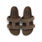 Roam - Women's Fuzzy Cuffs Sandal Faux Shearling