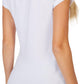 Planet Gold Junior's V Neck T-Shirt White Size Medium