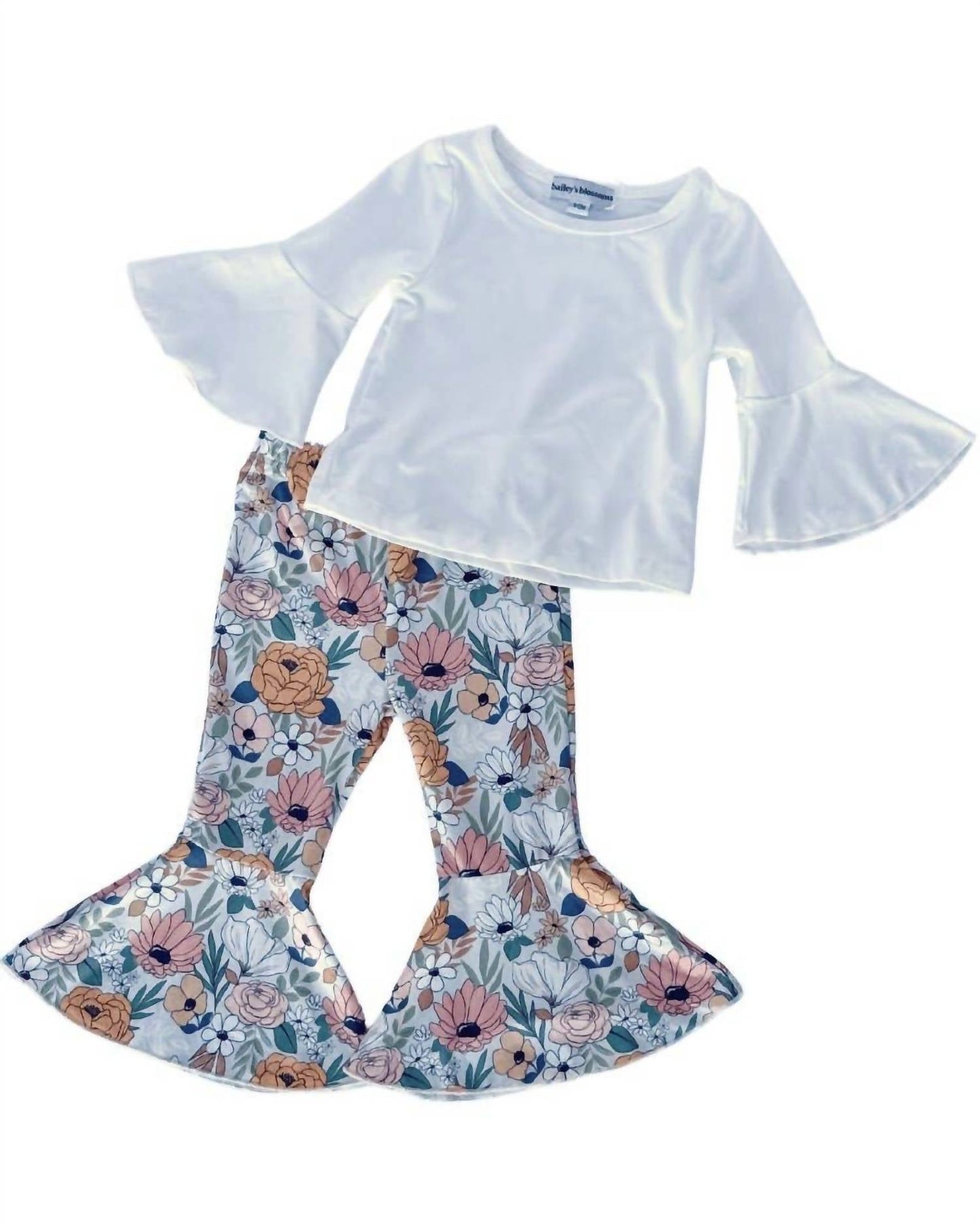 Bailey'S Blossoms - Lina Pleated Bell Bottoms