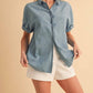 Aemi + Co - Raelee Button Down Collared Shirt