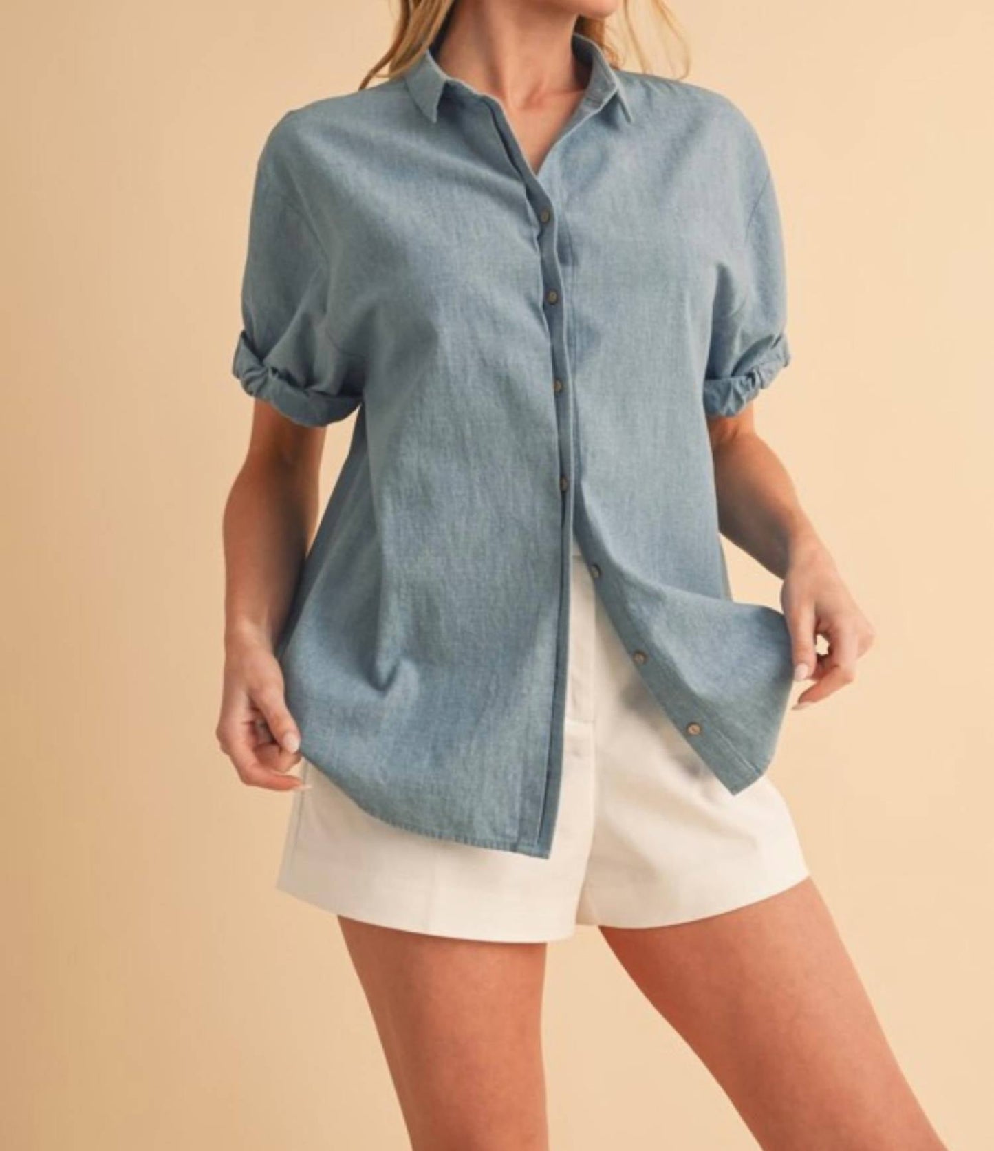 Aemi + Co - Raelee Button Down Collared Shirt