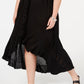 Raviya Women's Tube Dress Cover Up Swimsuit Black Size 3X