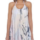 Raviya Women's  Tie-Dye Maxi Cover-Up Dress Swimsuit Blue Size Small