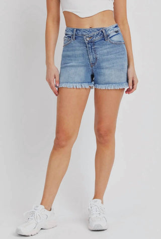 Cello - High Rise Mom Shorts