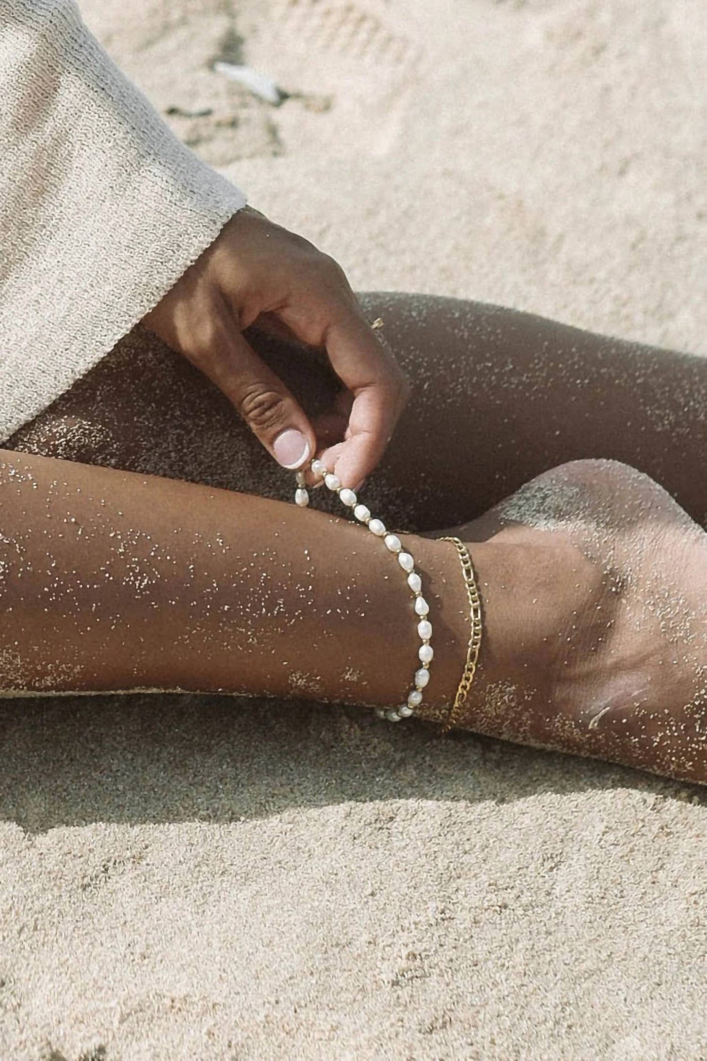Twenty Compass - Lagoon Pearl Anklet