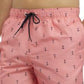 Nautica Men's Quick Dry Anchor Print 8 Swim Trunks Red Size X-Large
