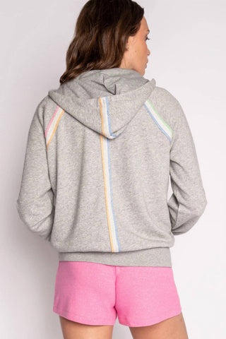 Pj Salvage - Neon Stripes Hoodie Jacket