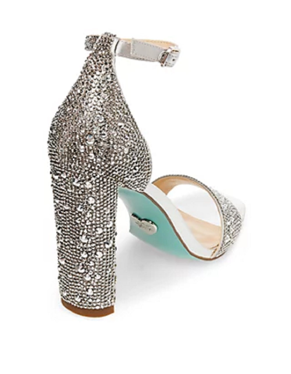 Betsey Johnson Women's Rina Block-Heel Dress Sandals Gray Size 5 M