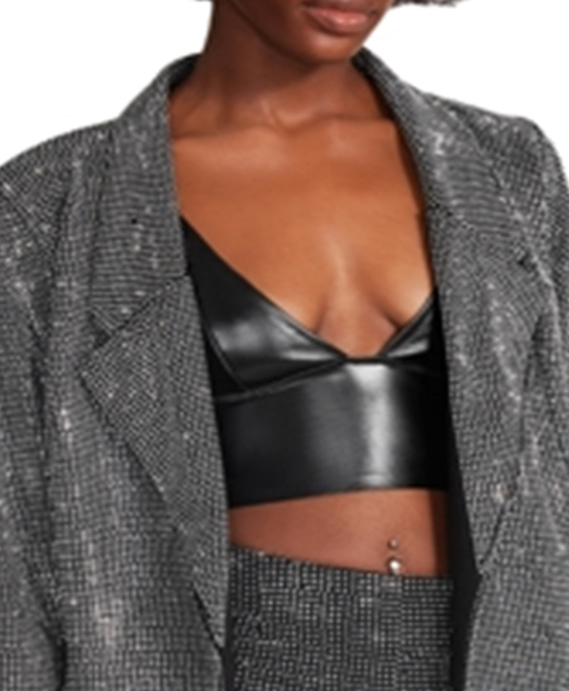 Steve Madden Women's Aya Blazer Gray Size Medium