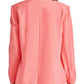 Steve Madden Women's Ultra Fine Double Breasted Oversized Blazer Pink Size Medium