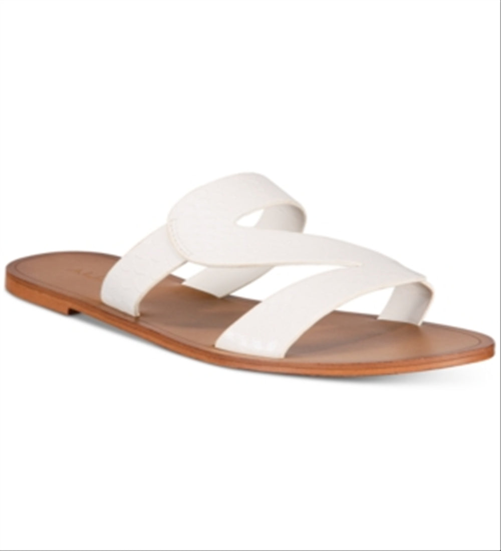 Aldo Women's Falema Flat Sandals White Size 6.5 B