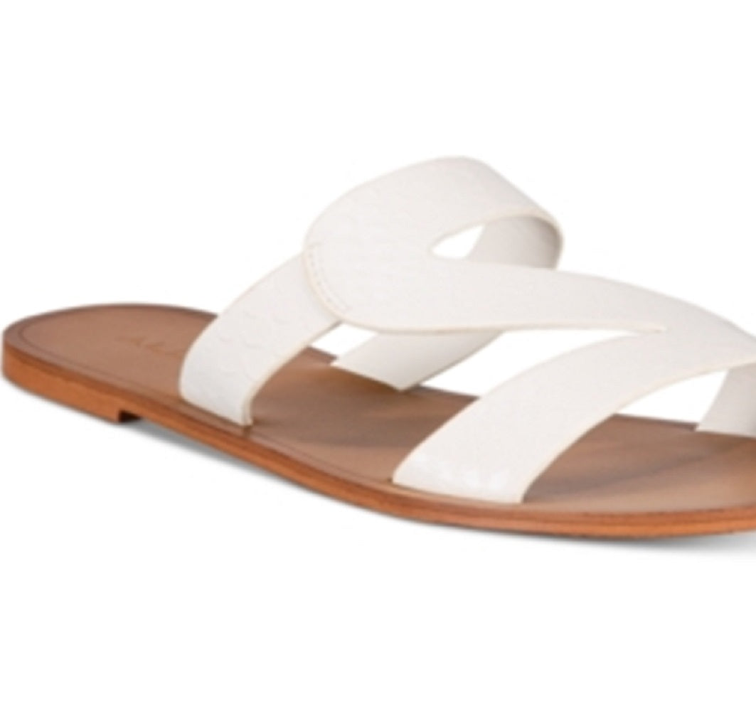 Aldo Women's Falema Flat Sandals White Size 6.5 B