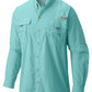 Columbia Men's Bahama Ii Long Sleeve Shirt Blue Size X-Large