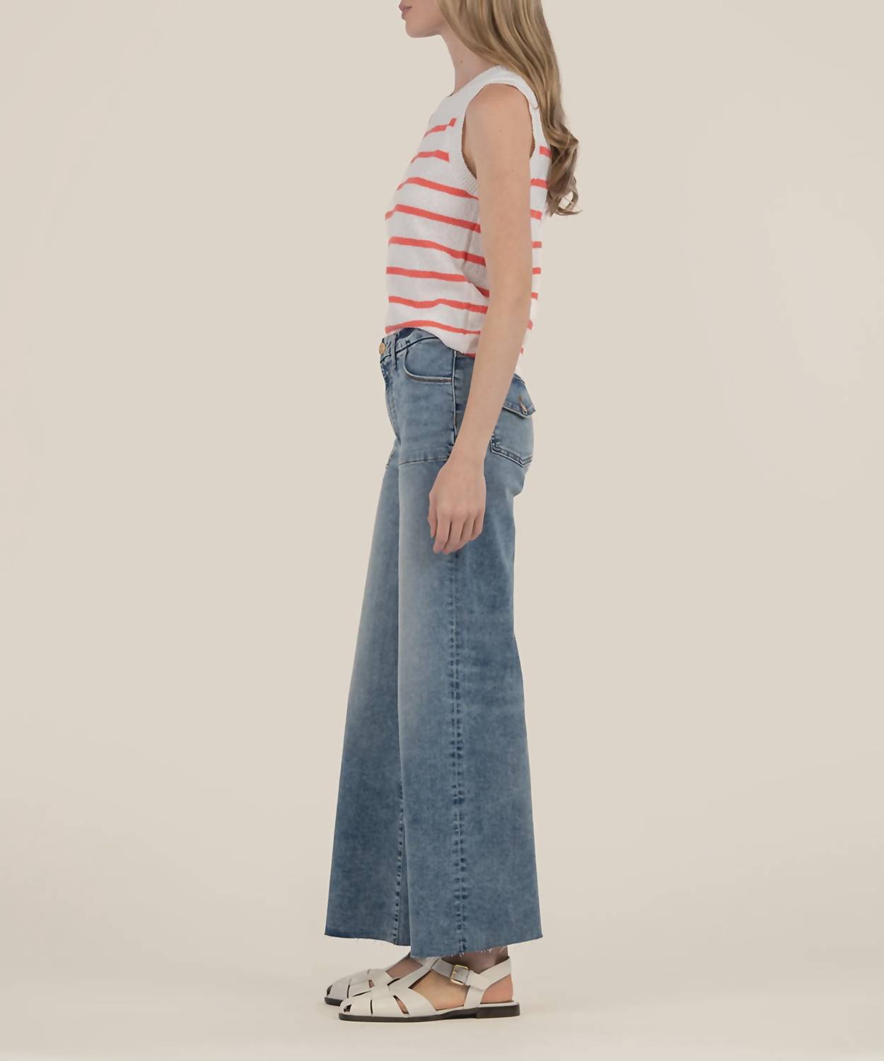 Kut From The Kloth - Contessa Pullover Striped Sweater Vest