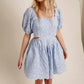 Sofie The Label - April Embroidered Cut Out Mini Dress