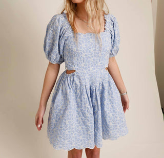 Sofie The Label - April Embroidered Cut Out Mini Dress