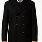 Ralph Lauren Men's Wool Blend Double Breasted Pea Coat Black Size 36
