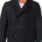 Ralph Lauren Men's Wool Blend Double Breasted Pea Coat Black Size 36