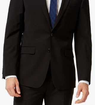 Calvin Klein Men's Infinite Stretch Solid Slim Fit Suit Jacket Black Size 40