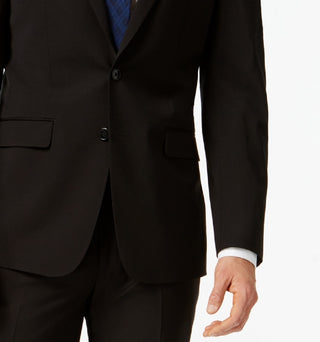 Calvin Klein Men's Infinite Stretch Solid Slim Fit Suit Jacket Black Size 48