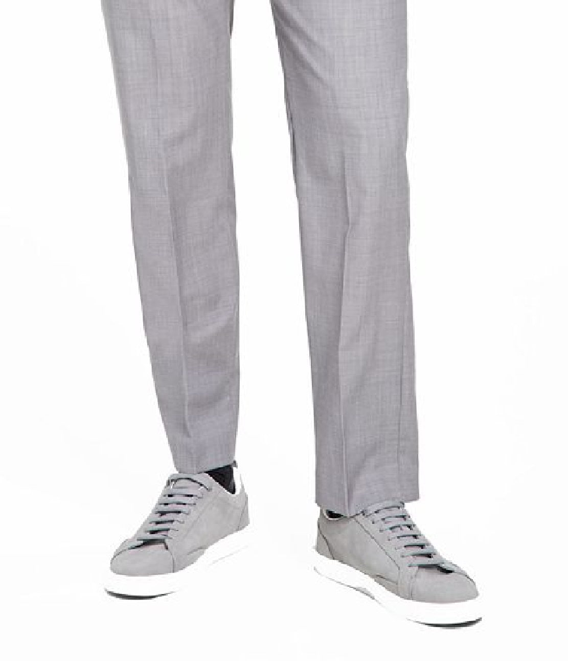 Calvin Klein Men's Infinite Stretch Solid Slim Fit Pants Gray Size 38X32