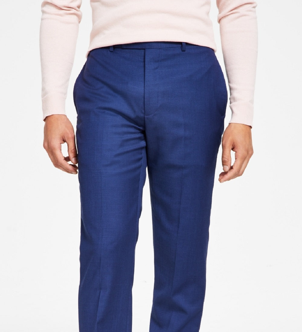 Calvin Klein Men's Infinite Stretch Solid Slim Fit Pants Blue Size 38X32