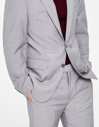Calvin Klein Men's Infinite Stretch Solid Slim Fit Suit Jacket Gray Size 42