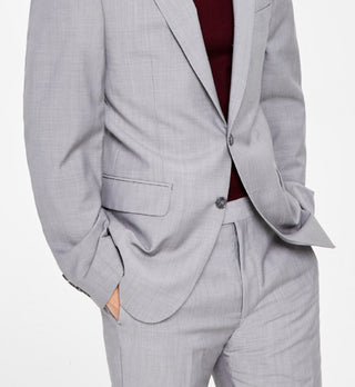 Calvin Klein Men's Infinite Stretch Solid Slim Fit Suit Jacket Gray Size 44