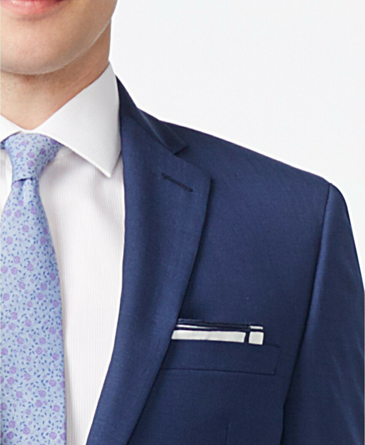 Calvin Klein Men's Infinite Stretch Solid Slim Fit Suit Jacket Blue Size 42