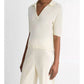Vince - Cashmere Silk Short Sleeve Polo Sweater
