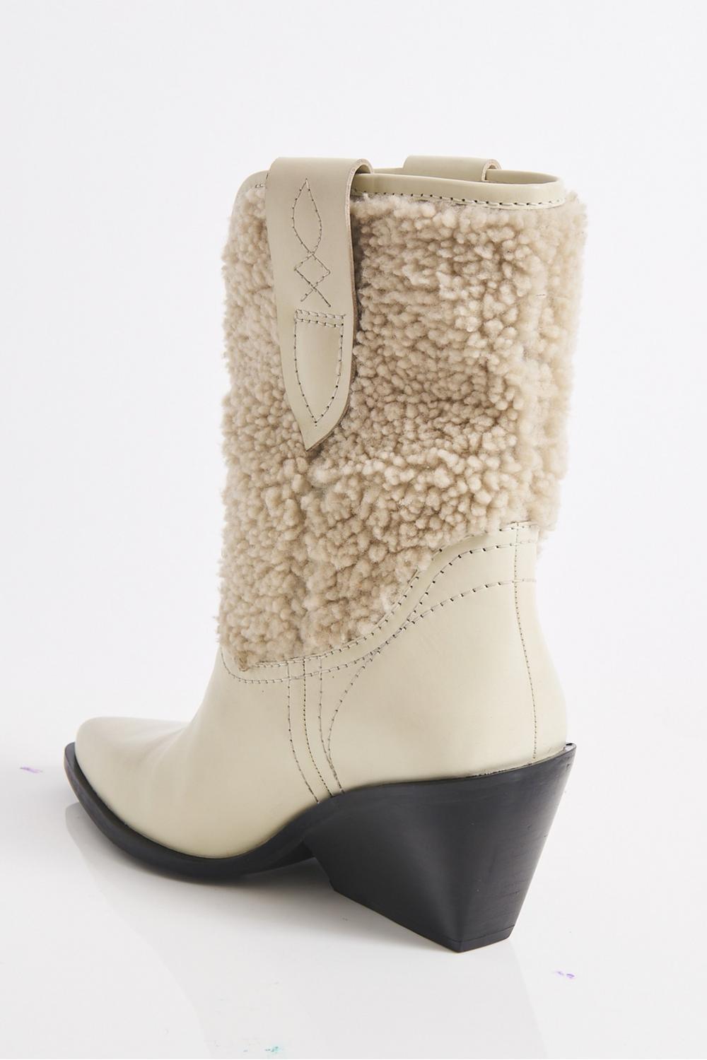 Free People - Women's Pitchfork Shearling Western Boot