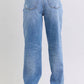 Judy Blue - Rigid Magic Criss-cross Waistband Straight Jeans